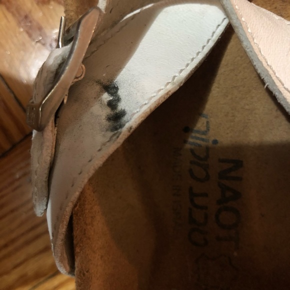 Naot Tahoe white/tan sandals - Picture 4 of 6